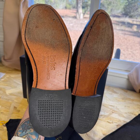 Bate’s Premium Leather Uniform Oxford Shoe US Navy Size 9.5E - Picture 6 of 14